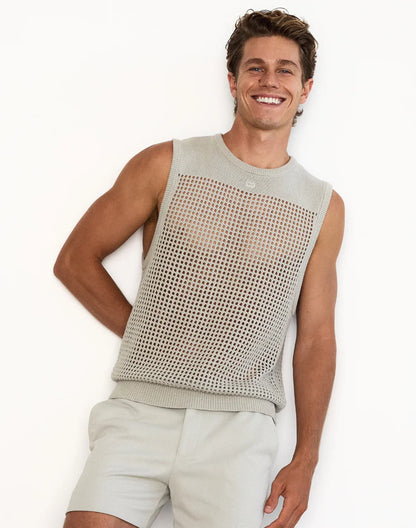 2EROS Miami Knit Tank - Grey