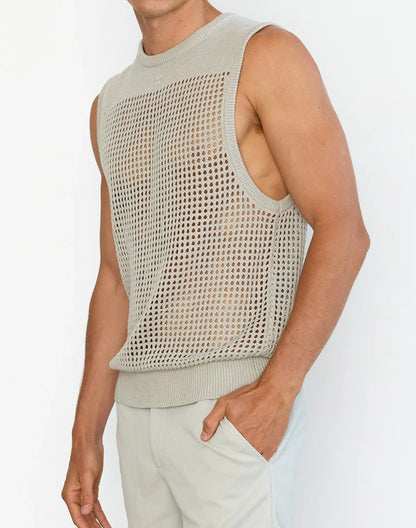2EROS Miami Knit Tank - Grey