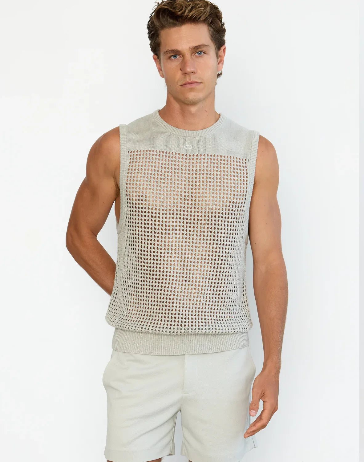 2EROS Miami Knit Tank - Grey