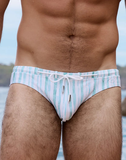 2EROS V30 Oceanus Blue Swim Brief - Cool Mint