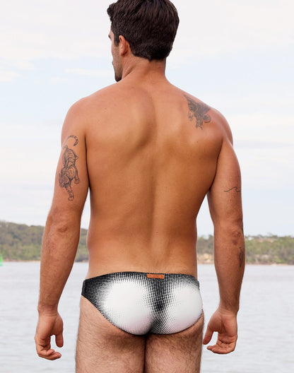 2EROS V20 Comic Print Swim Brief - Black/White