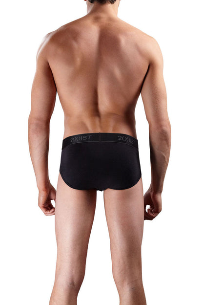 2(x)ist [3er Pack] Cotton Contour Pouch Brief Unterwäsche Schwarz/Anthrazit/Rot 3102030303 Größe S