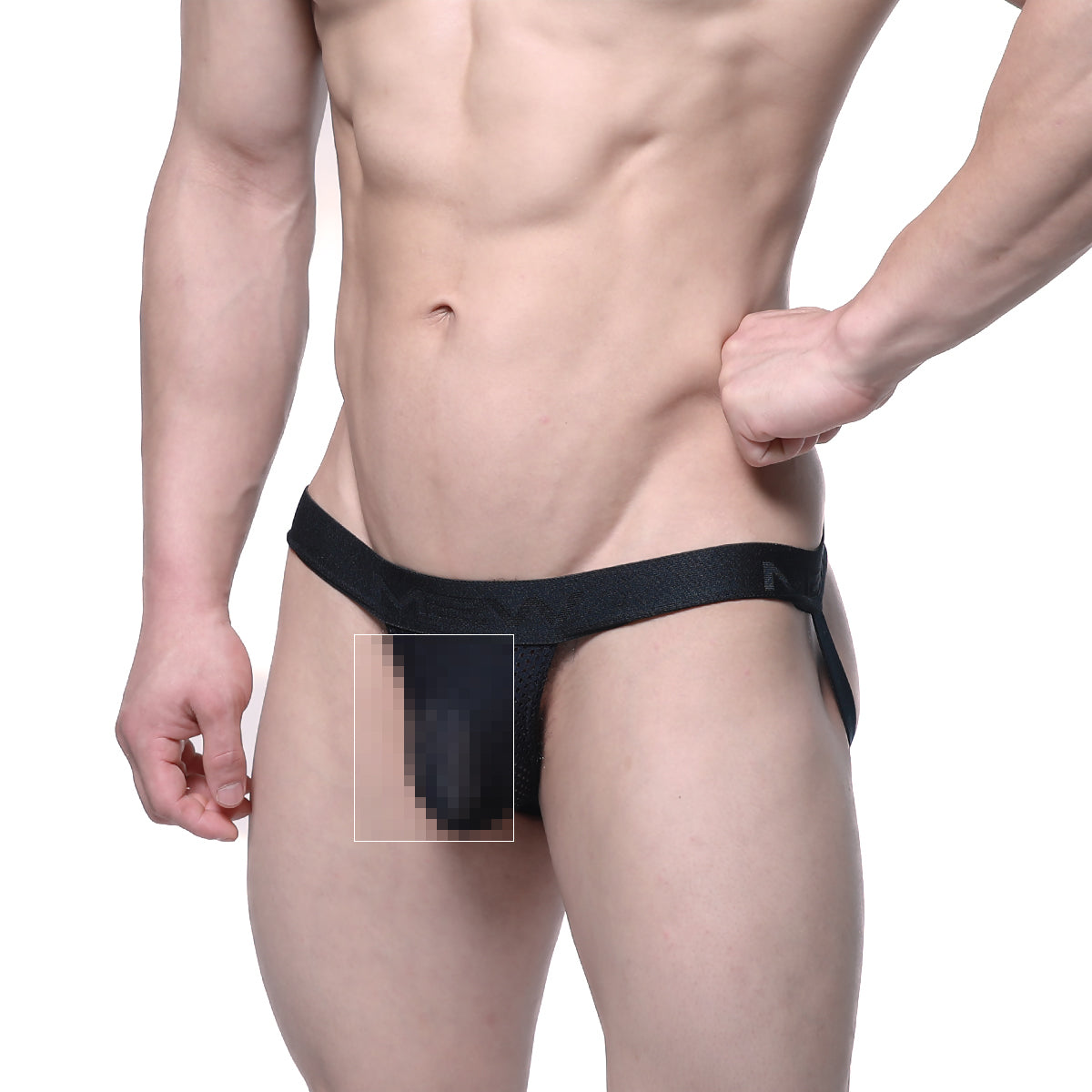 MetroMaleWear Infinito jock strap black 3001-74 with snug athletic briefs design and reinforced waistband