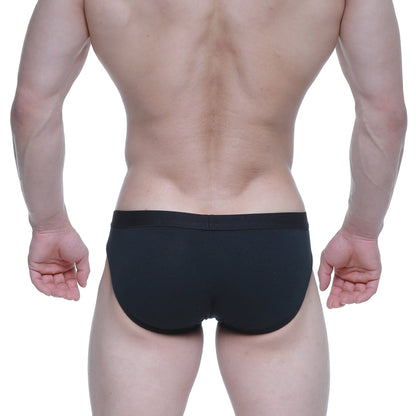 MetroMaleWear Dream Brief Black 3003-21 black briefs with smooth form-fitting fabric and solid color design
