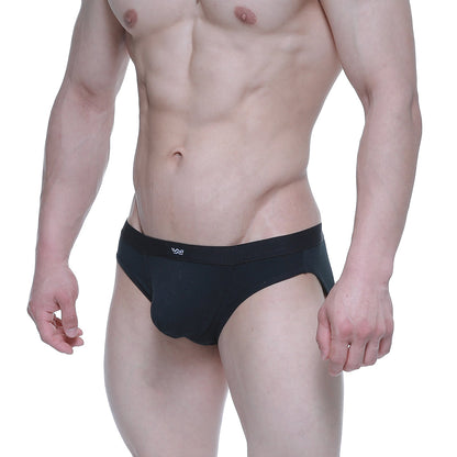 Black mens briefs metro male wear dream brief black 3003-21 with snug fit and small white logo on waistband