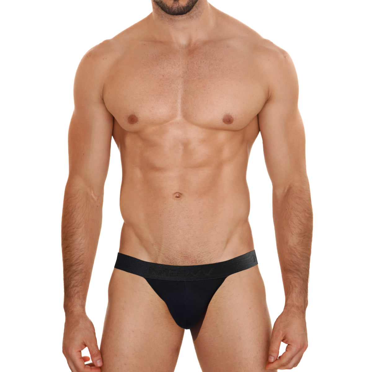 Black cotton briefs with smooth form-fitting design and solid elastic waistband metro male wear 3pack 3004p-3pk