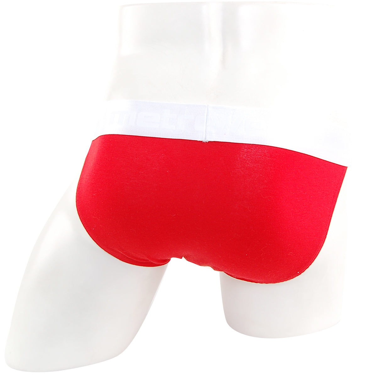 Red briefs with white waistband metro male wear asian bikini 3pack 3004-3pk comfortable stretch fabric