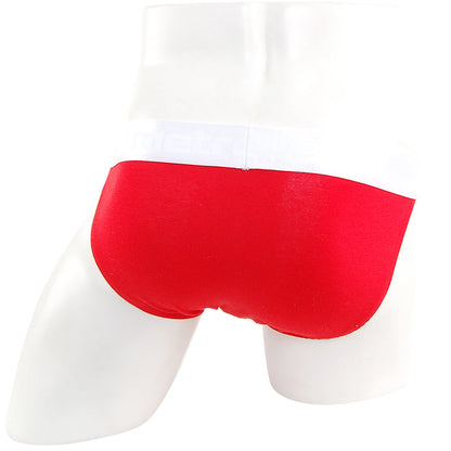 Red briefs with white waistband metro male wear asian bikini 3pack 3004-3pk comfortable stretch fabric