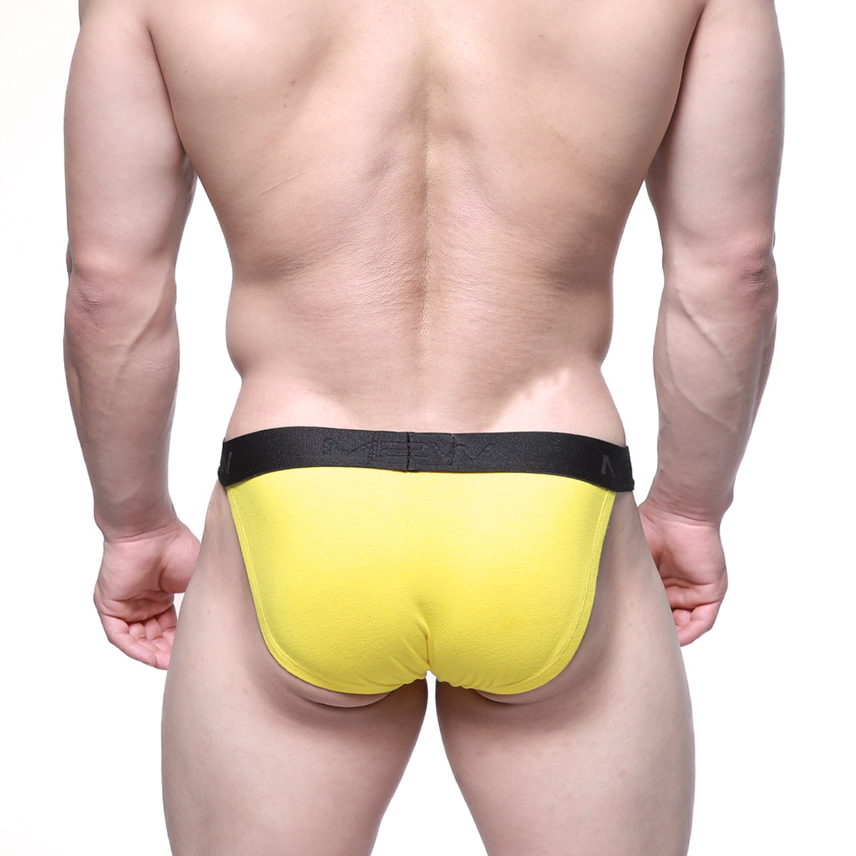 Metro male wear dorado bikini 3004-84 bright yellow briefs with black elastic waistband for comfortable wear