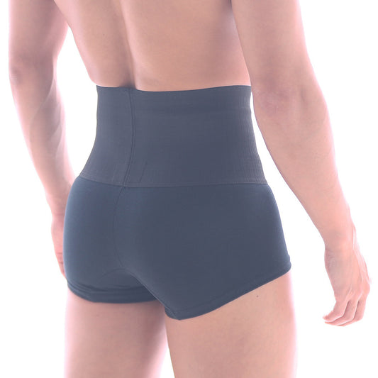 Dark gray high-waisted waist trainer shorts metro malewear shaper hip trunk black 3022-80 for body shaping