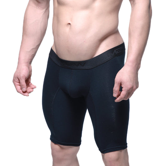 Metro male wear intenso cycle short black 15 inch compression shorts with snug fit and elastic waistband