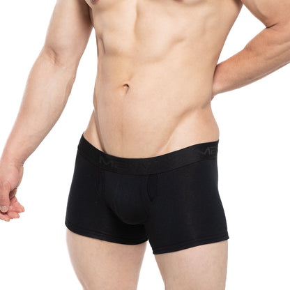 MetroMaleWear Avalon boxer brief black 3034-20 with smooth form-fitting fabric and subtle logo on waistband