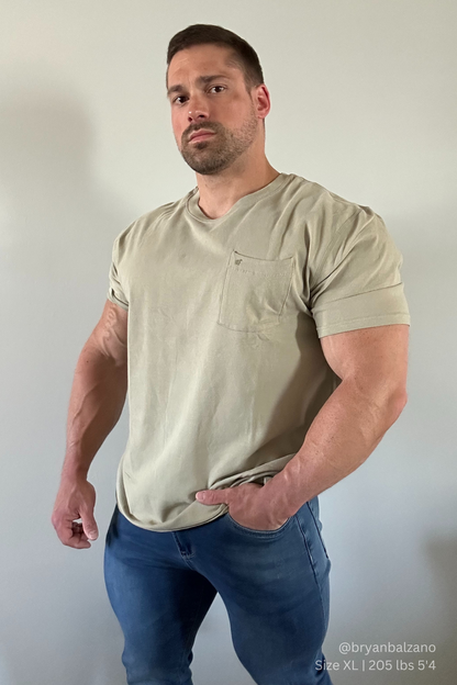 Jed North Men's Classic Premium Pocket T-Shirt - Pistachio Green