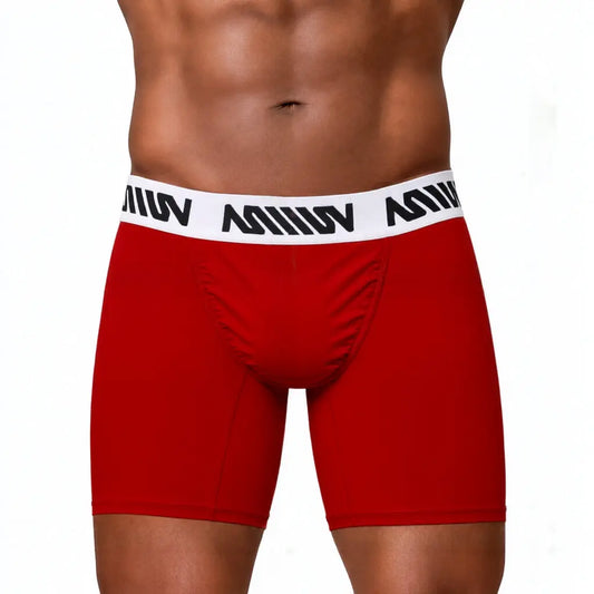 MetroMaleWear (M2W) Men's Gavio Boxer Brief Red 3515-54