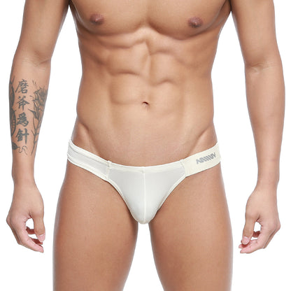 MetroMaleWear Malon bikini nude briefs with sleek form-fitting design and subtle elastic waistband by White Arrow