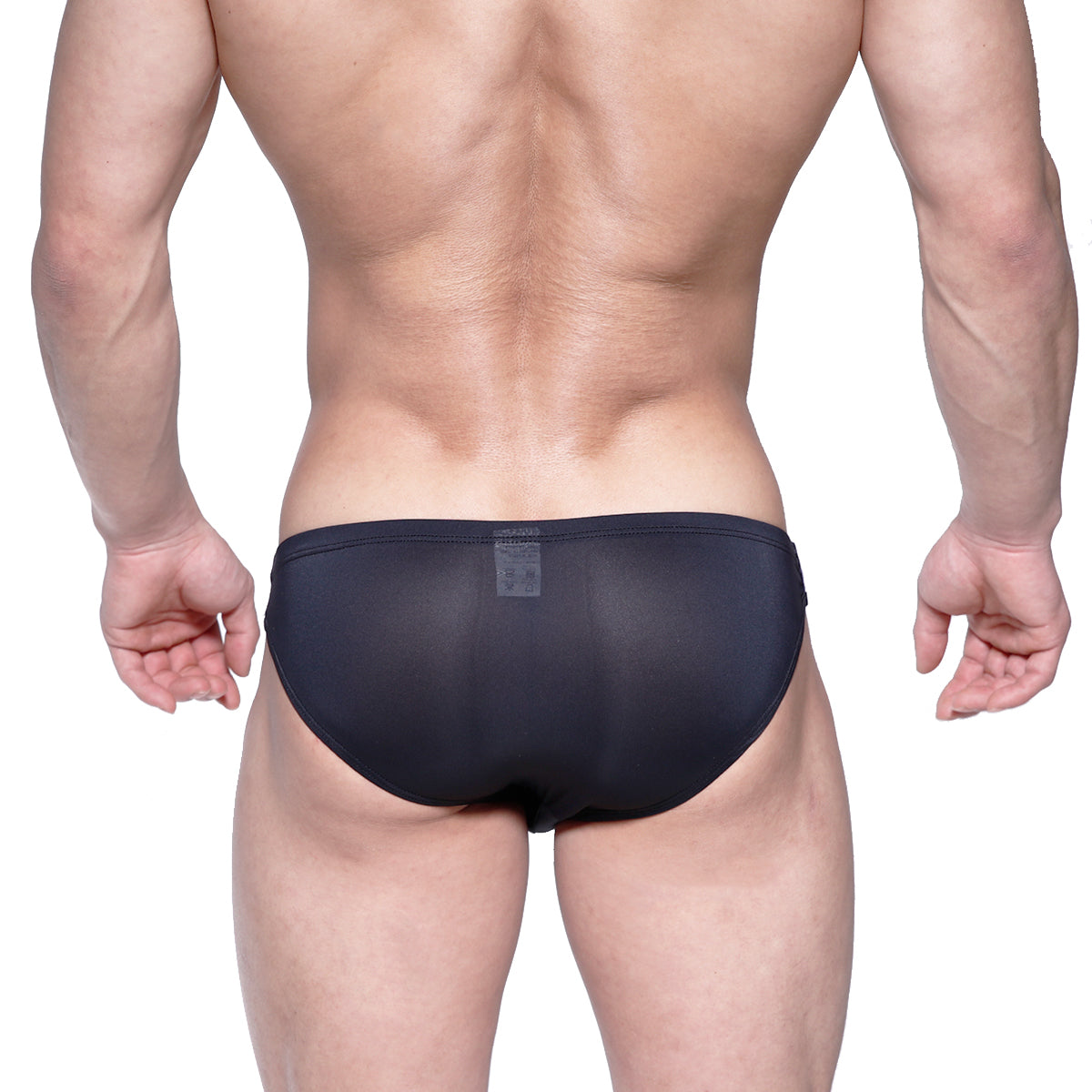 Black mesh briefs metro male wear puente bikini with sleek form-fitting design in black mesh material