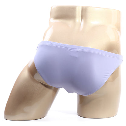 MetroMaleWear slim bikini briefs in light purple with smooth texture displayed on a mannequin