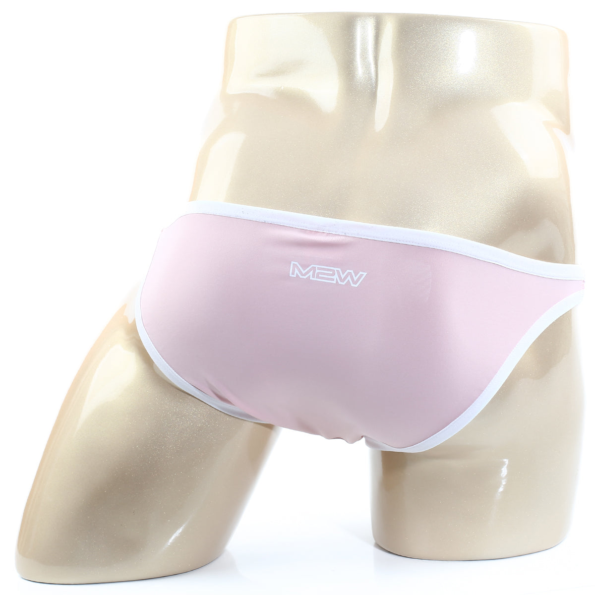 Metro male wear verano bikini dusty pink briefs with white trim designed for comfort and style
