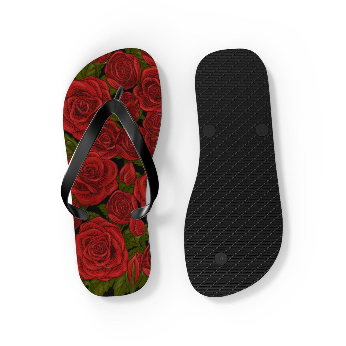 Maris Equi Men's Rozen Red Rose Flip-Flops