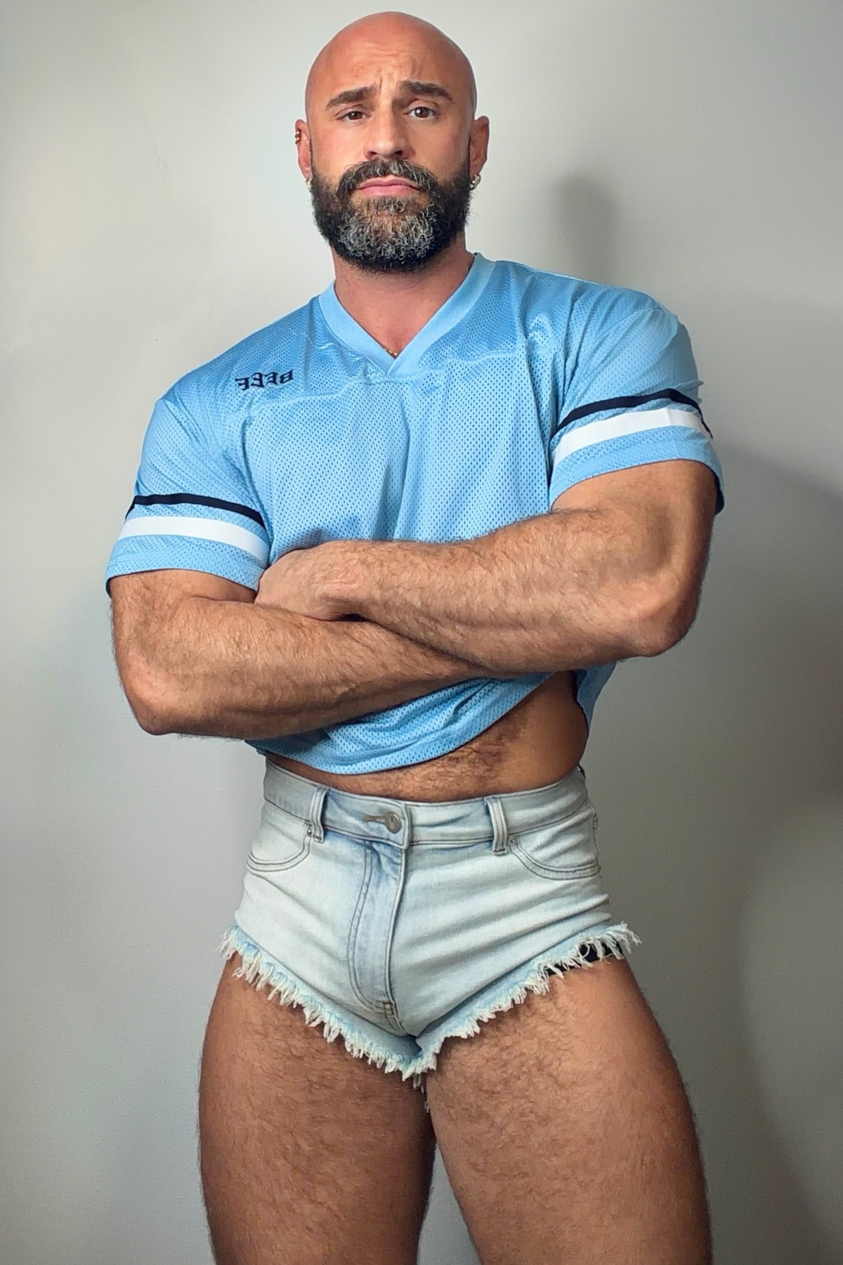 JJ Malibu Men's JJ Varsity V-Neck Jersey - Sky Blue