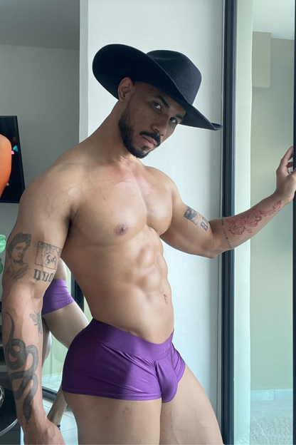 JJ Malibu Men's Dynamic Sheen Boxer Briefs - Magenta