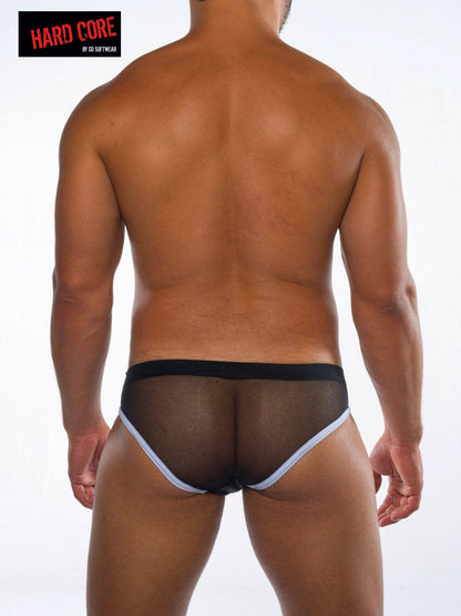 Go Softwear 4471 Men's Skin Mesh Bikini Brief - Black