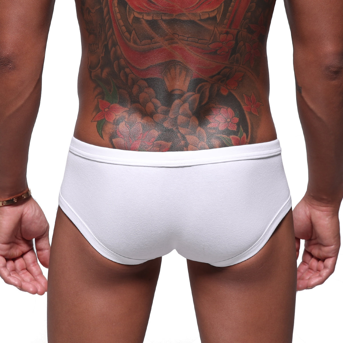 MetroMaleWear modern trunk white briefs with a smooth form-fitting design for comfortable everyday wear