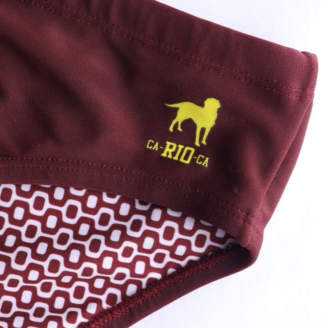 CA-RIO-CA Barolo burgundy solids  Men's Swimming Sunga - Beachwear for Men
