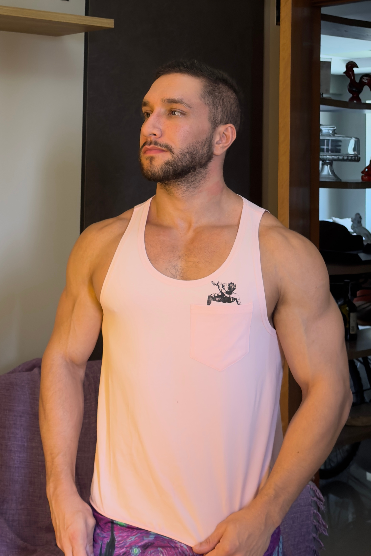 JJ Malibu Men's JJ Pocket Tank Top - Falling Angel