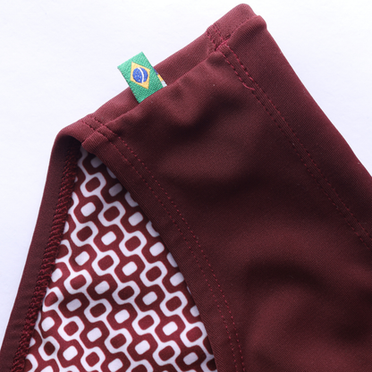 CA-RIO-CA Barolo burgundy solids  Men's Swimming Sunga - Beachwear for Men
