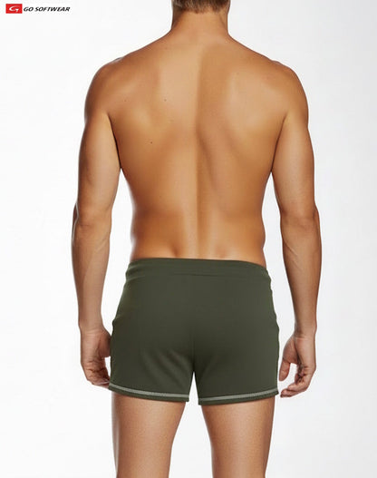 Go Softwear 4641 Men's 9" Sport Short w/Pockets - Olive
