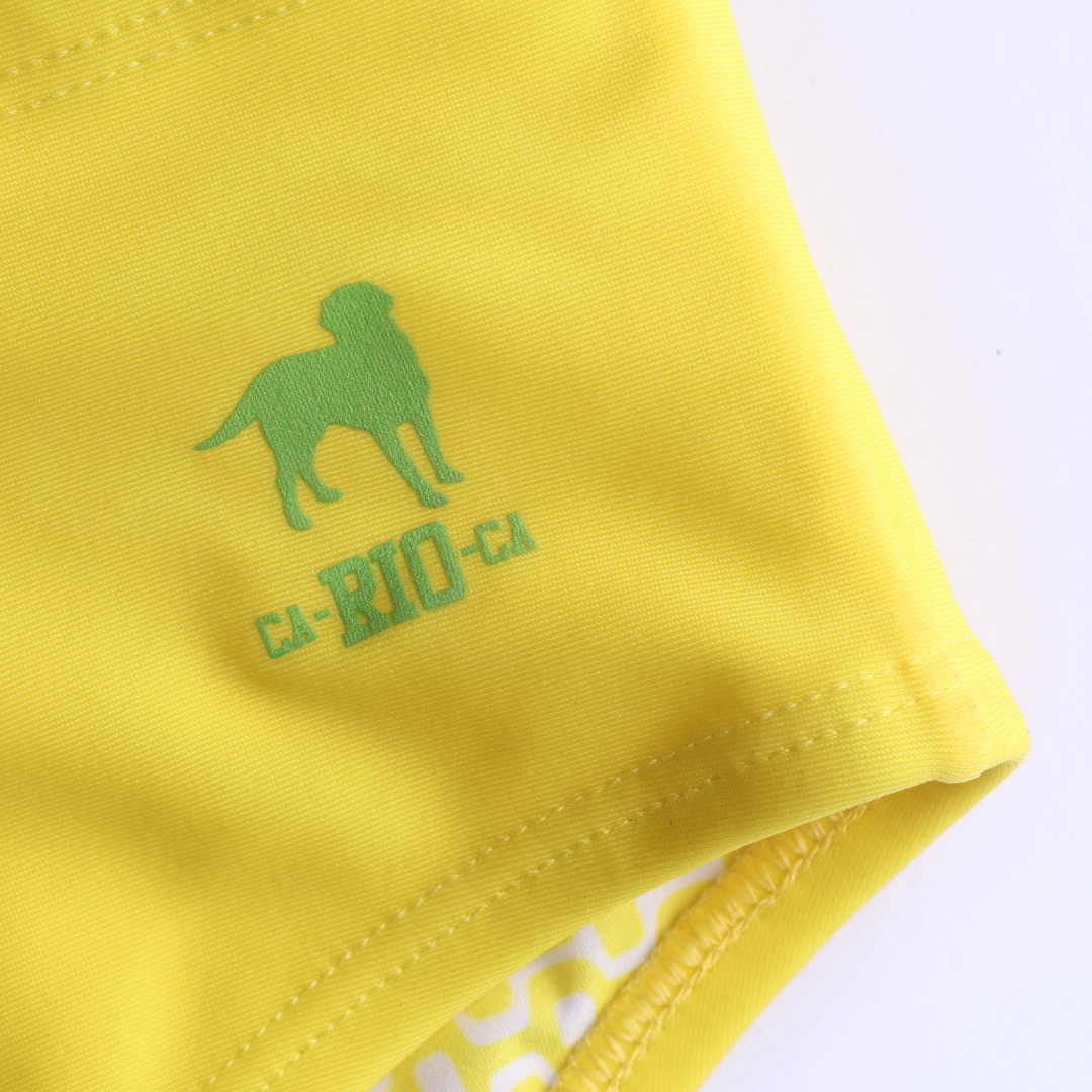 CA-RIO-CA Lemonade Yellow solid Men's Swimming Sunga - Beachwear for Men