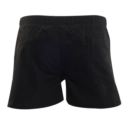 MetroMaleWear Viena short black athletic shorts with elastic waistband and side pockets for active wear