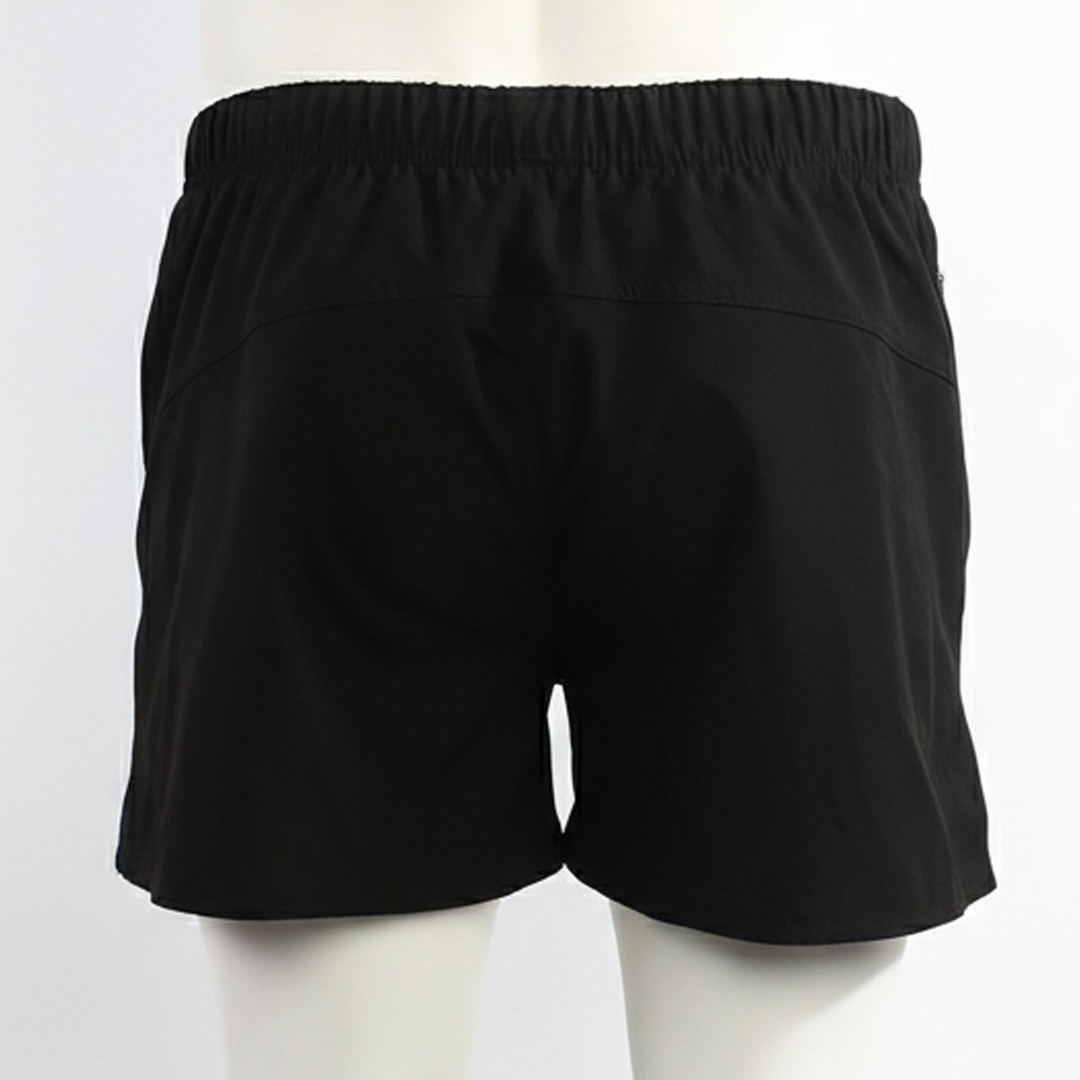 Black metroMalewear Viena short orange 4715-22 with elastic waistband and subtle seam detail in athletic fabric