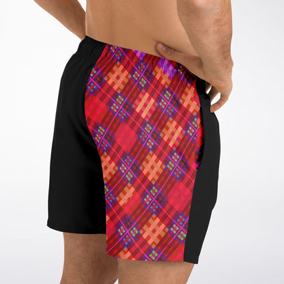 Maris Equi Red Tartan Men's Swim Shorts