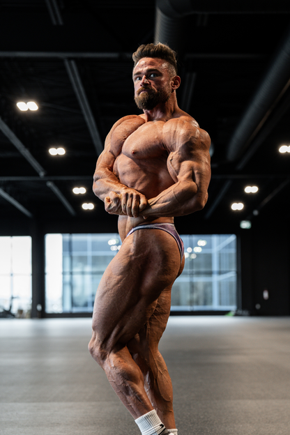 Jed North Men's Men's Bodybuilding Posing Trunks - Galaxy