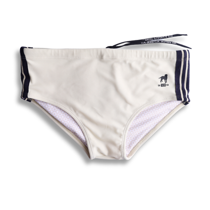 CA-RIO-CA Creme Sunga - Designer Swim Shorts