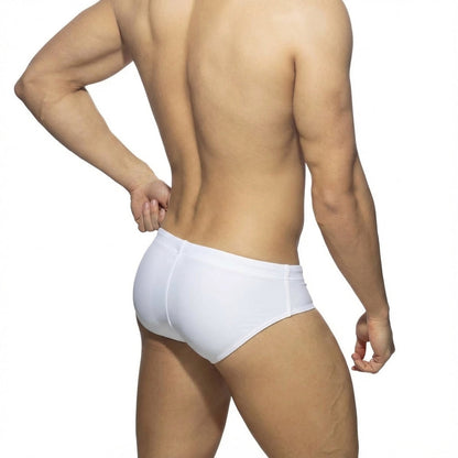 White briefs metro male wear swim brief italy 4914-00 with smooth form-fitting design for comfortable swim use