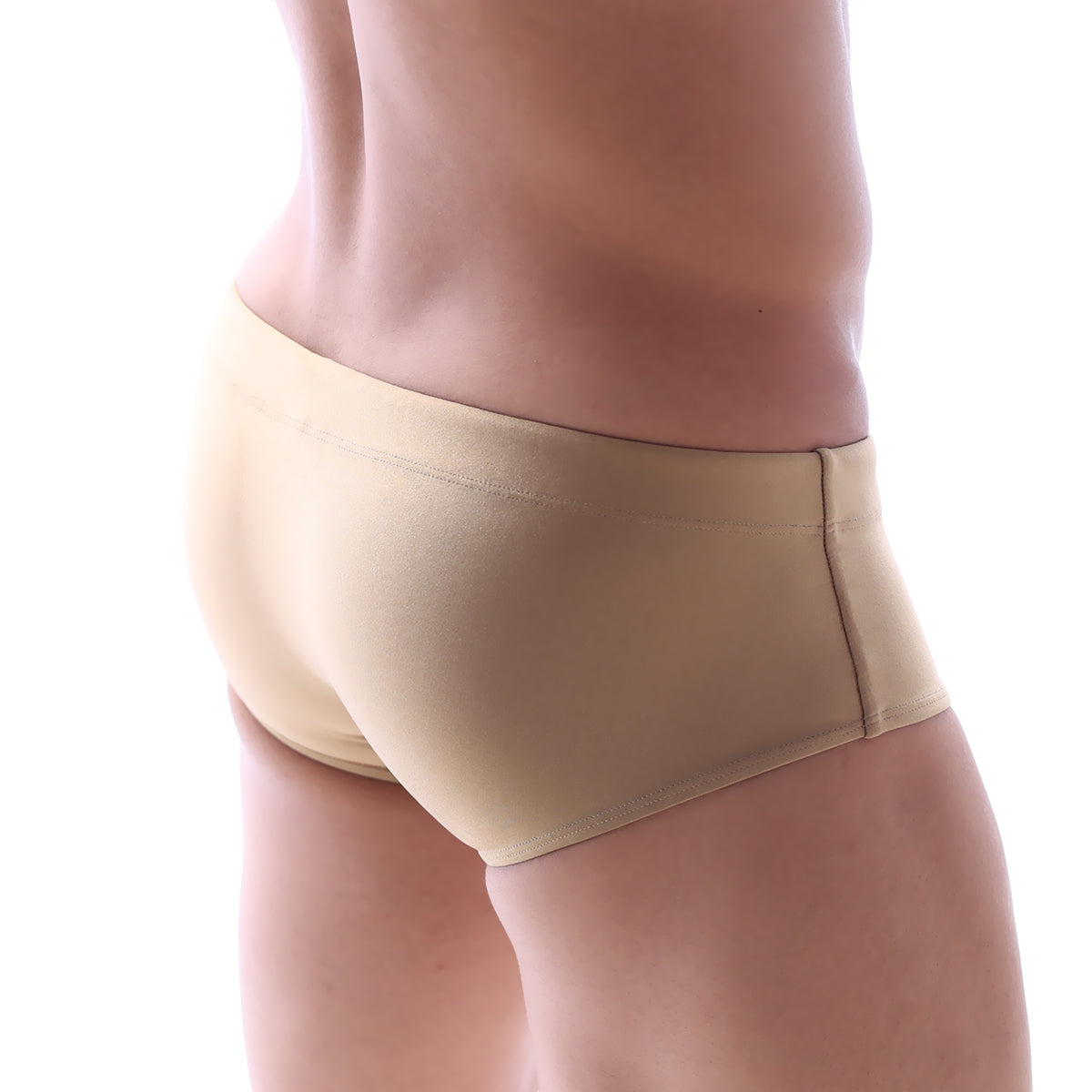 Beige metro male wear swim brief corona 4914-21 with smooth stretchy fabric and minimalistic seamless design