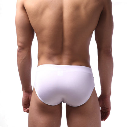 White metro malewear ibiza swim brief with smooth form-fitting design ideal for swimwear use