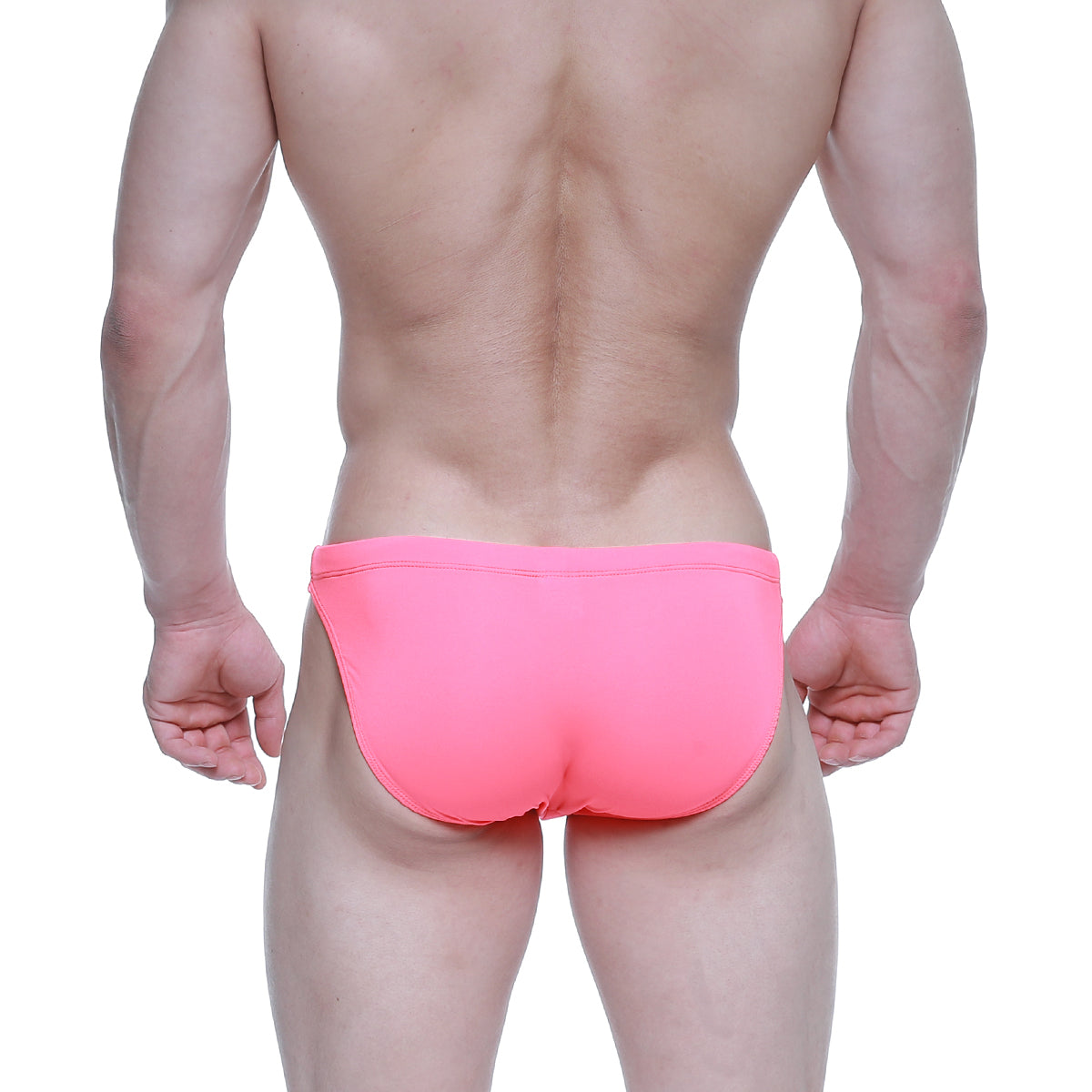 Bright pink metro male wear classic swim bikini neon 4937-70 with smooth form-fitting fabric for swimwear use
