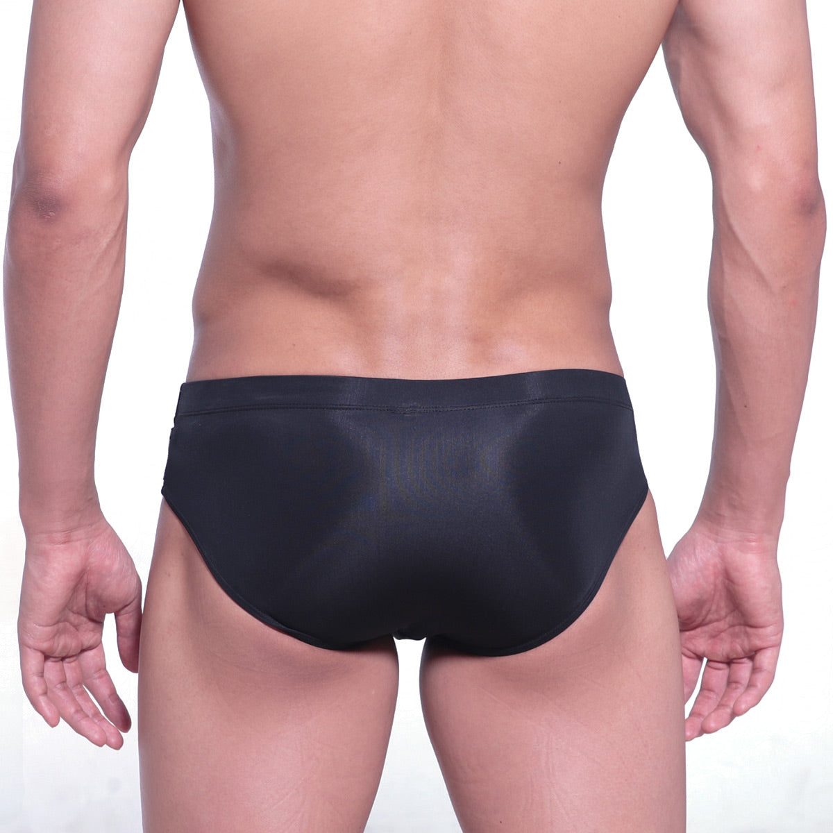 MetroMaleWear intenso swim brief black sleek smooth form-fitting swim trunks designed for performance and comfort
