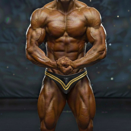 Black and gold athletic briefs with v-shaped design from MetroMaleWear MetroMuscleWear Ajax Competition Suit gold 4974-47
