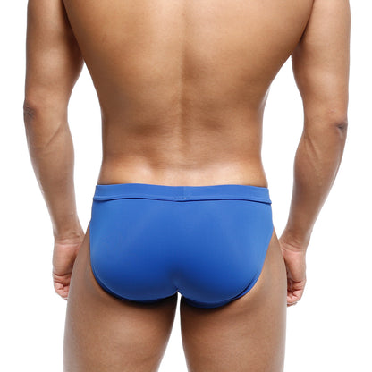 Blue swim trunks metro malewear resort swim brief royal 4983-18 with smooth form-fitting design for swimming