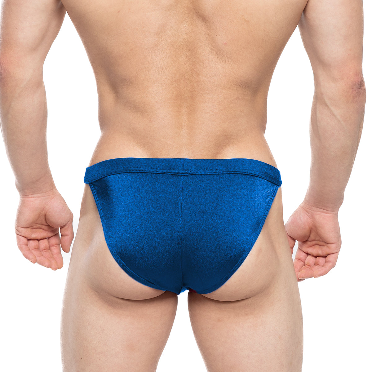 Blue satin briefs metroMaleWear torres swim bikini navy 4993-28 showcasing swimwear for men