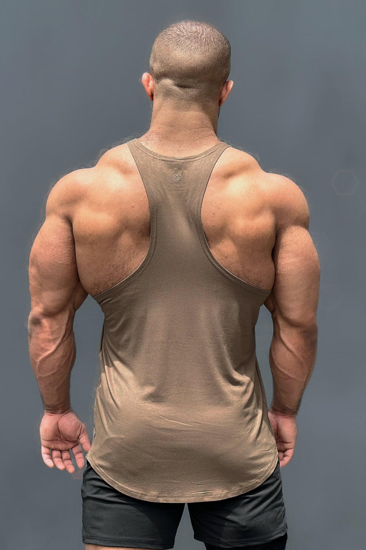 Jed North Men's Classic Bodybuilding Racerback Stringer - Olive