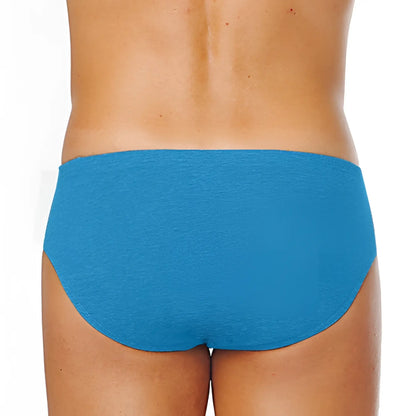 Blue heathered briefs from papis assorted conventional low rise 5 pack underwear size medium for comfortable wear