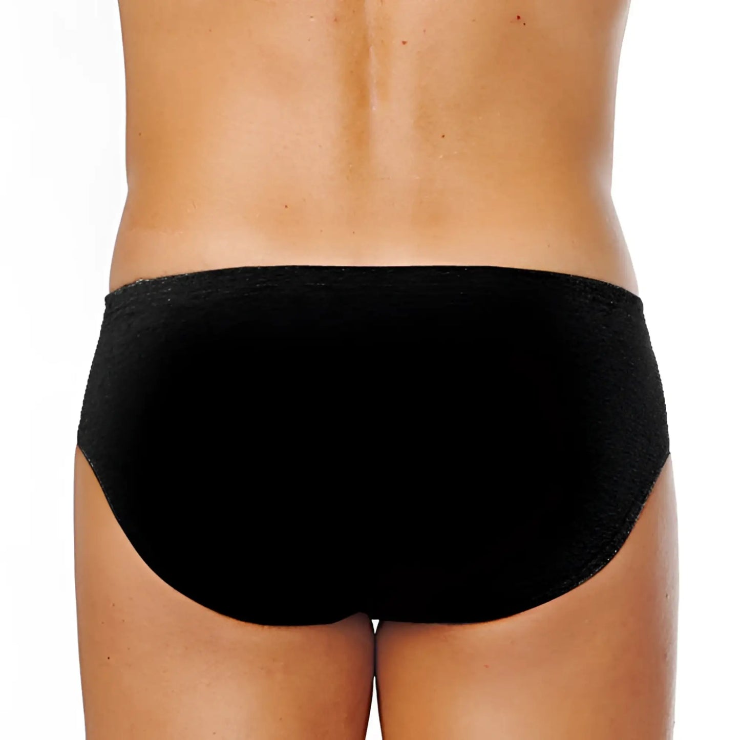 Black briefs with smooth seamless design from papi 5 pack assorted conventional low rise underwear size m