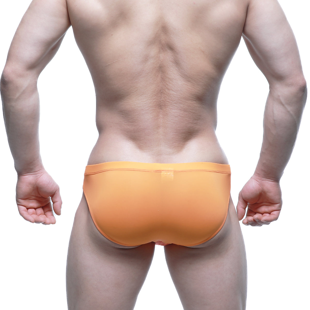 Orange briefs metro male wear tasman bikini orange 5033-14 showcasing comfortable front design in vibrant orange