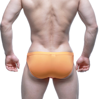Orange briefs metro male wear tasman bikini orange 5033-14 showcasing comfortable front design in vibrant orange